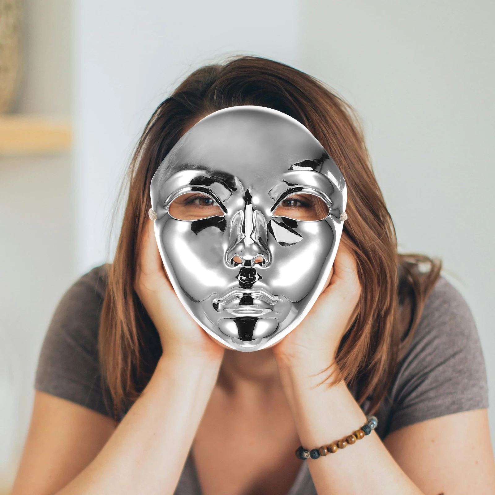 

Vintage Masquerade Mask Unique Tech Style Elegant Design for Masquerade Ball Cosplay Party Carnival Female Costume Accessory