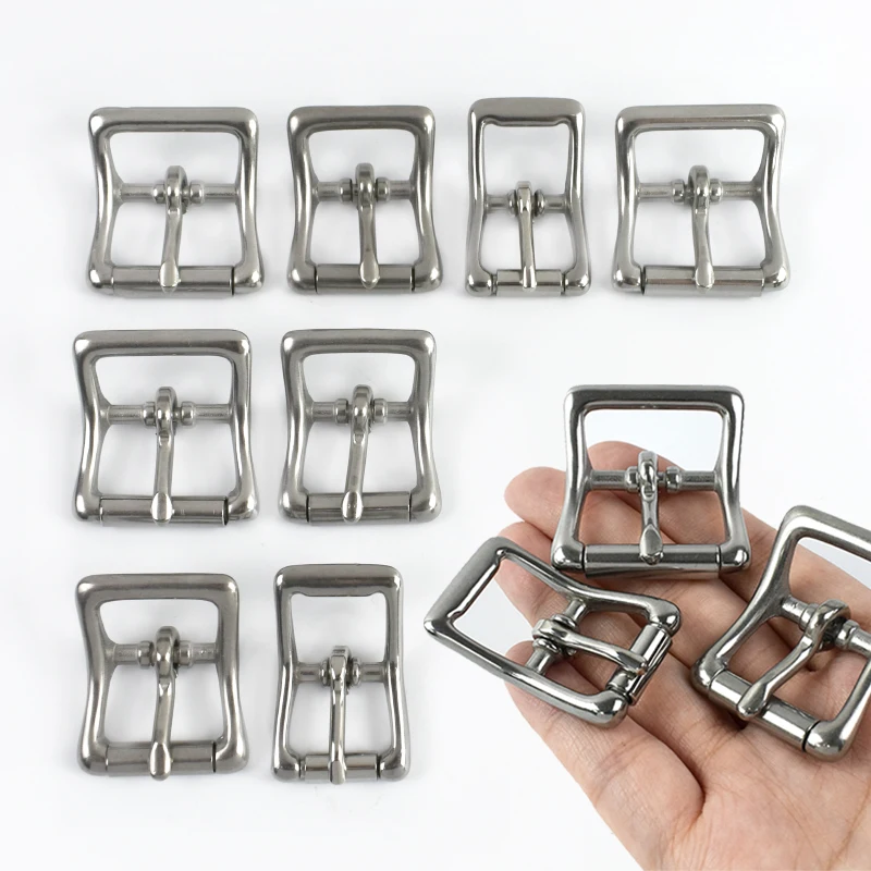 2 قطعة 16/20/25 مللي متر حزام استانلس ستيل مشبك منحني دبوس المشبك ل حزام الأسطوانة المنزلق أبازيم الحذاء ثلاثي الإنزلاق هوك لوازم #3