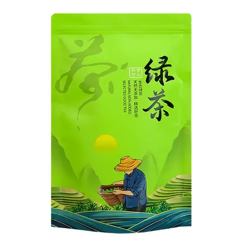 Classic China Jasmine Flower Tea Set Zasmine Flower Green Oolong Tea Aluminum Foil Bag Recyclable Sealing
