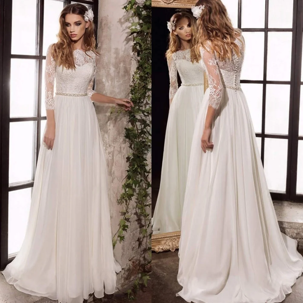 

Customized Exquisite Luxury Temperament Charming Romantic Wedding Dress White Organza Applique Sashes Wedding Party Long Dress