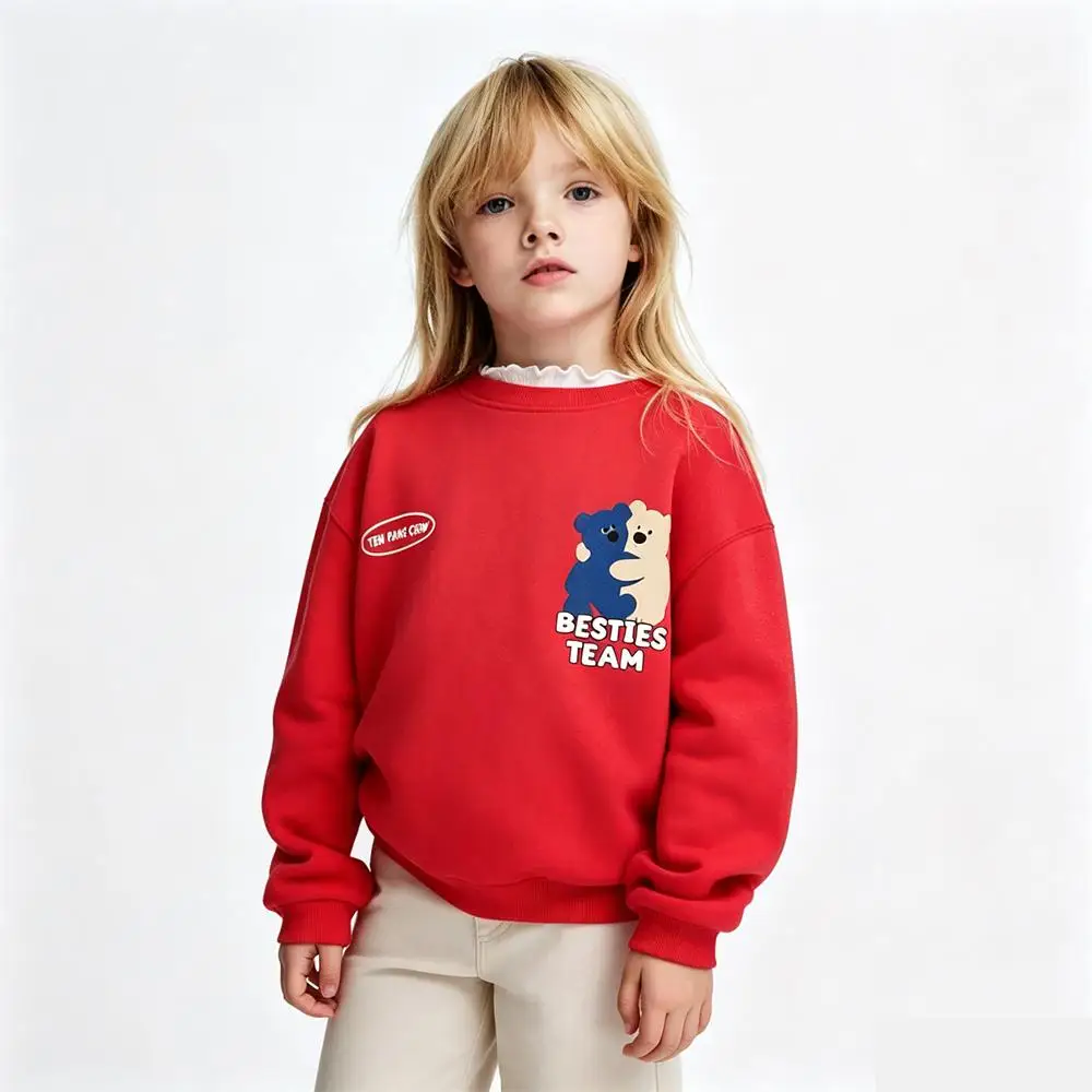 

2 3 4 5 6Years Old Child Cartoon Hoodie Long-sleeved Pullovers Boys And Girls Fashion Casual Clothing Round Neck Sweatshirts