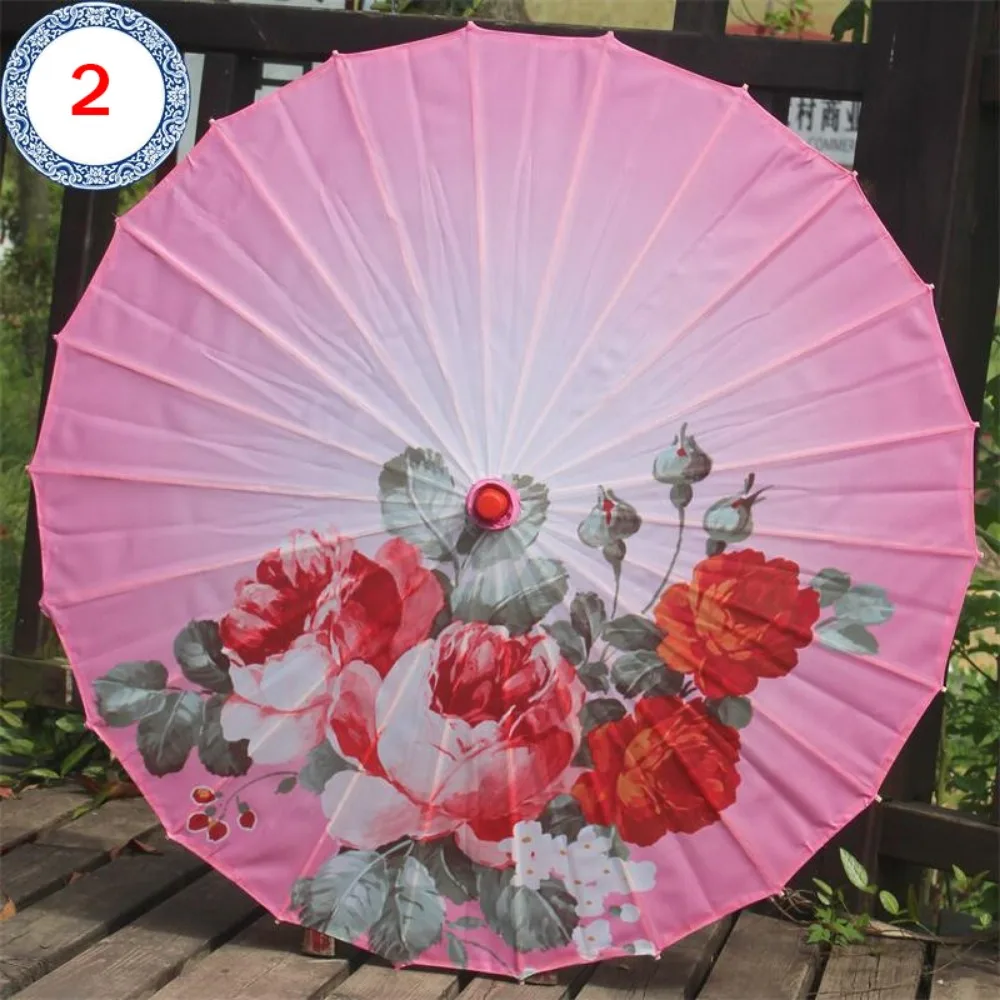 

Китайский антикварный свадебный зонт для невесты из промасленной бумаги 56 см, классический модный показ, солнцезащитные костюмы, зонтик для фотосъемки, 10 цветов