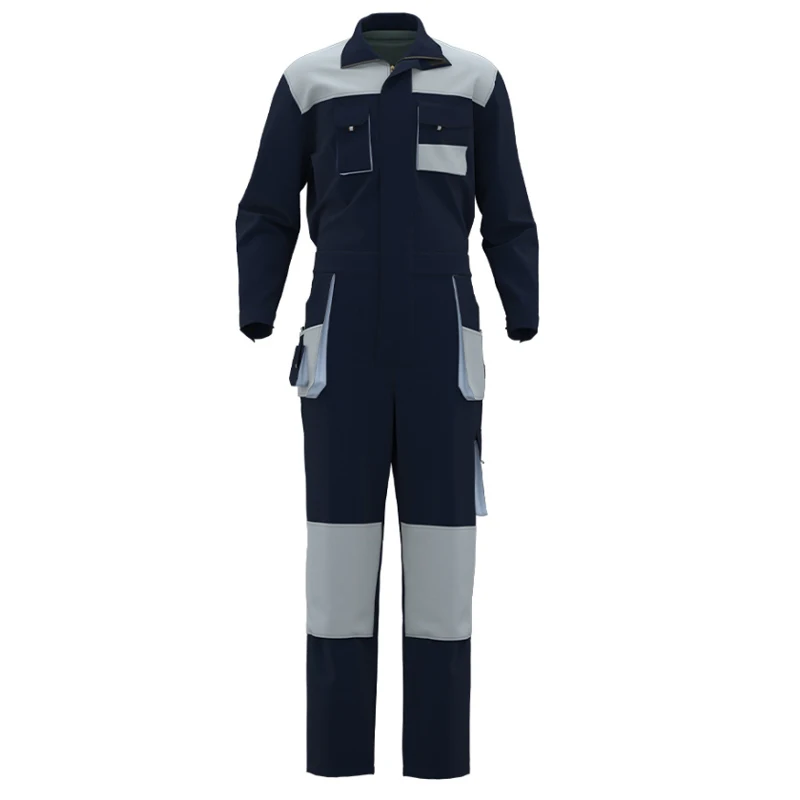 Men\'S Workshop Work Suit Multi pocket Coveralls Print logo Electrician Welder Maintenance Construction Worker Painter Jacket