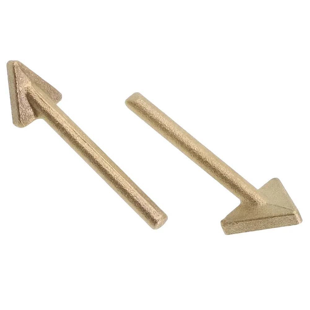 Triangular cobre alisamento cabeça, reparação plástica, ferro de solda, couro, 2pcs