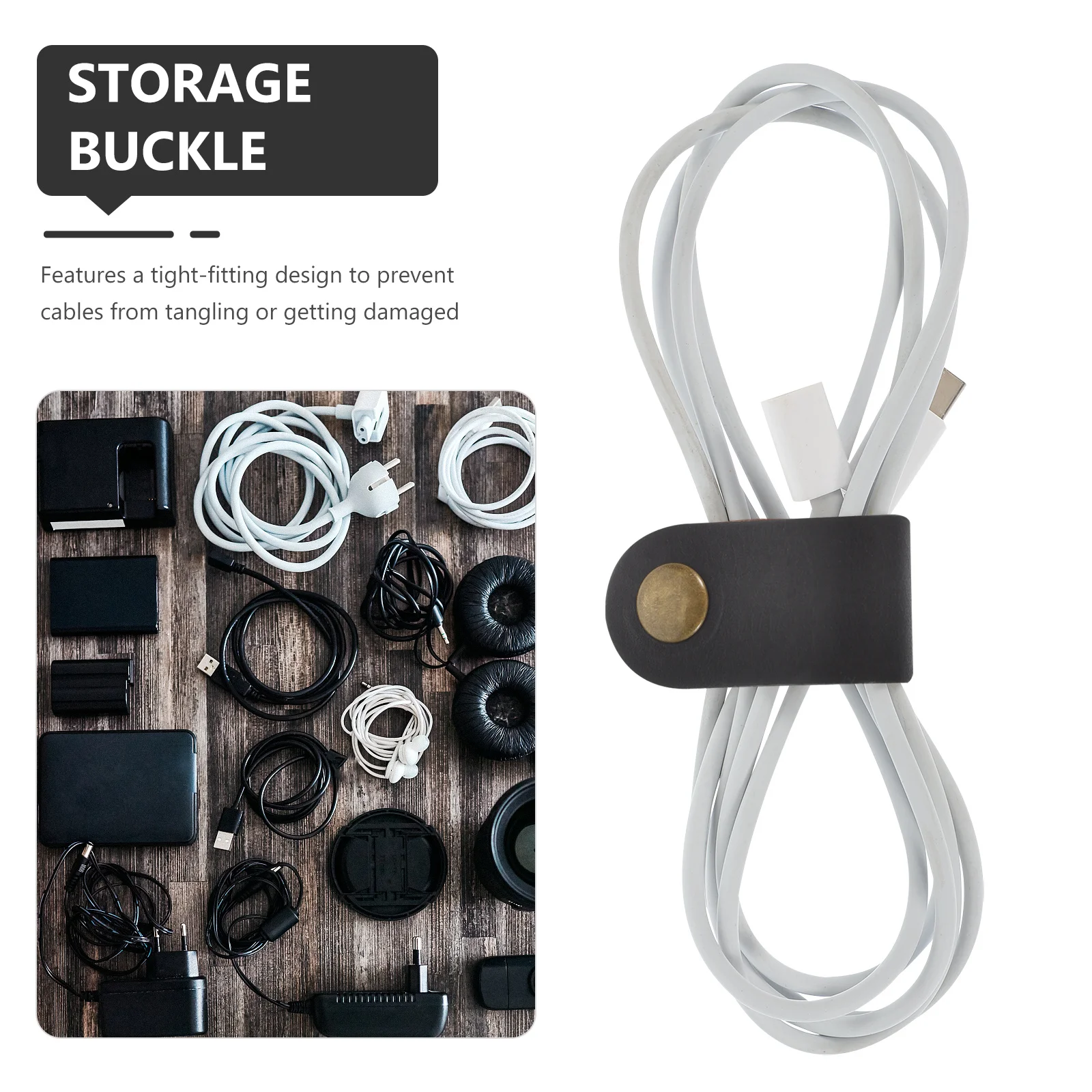 

5Pcs Cord Organizer Hub Buckle Cable Wraps for Charging Cords Wire Management Reusable Cord Keepers