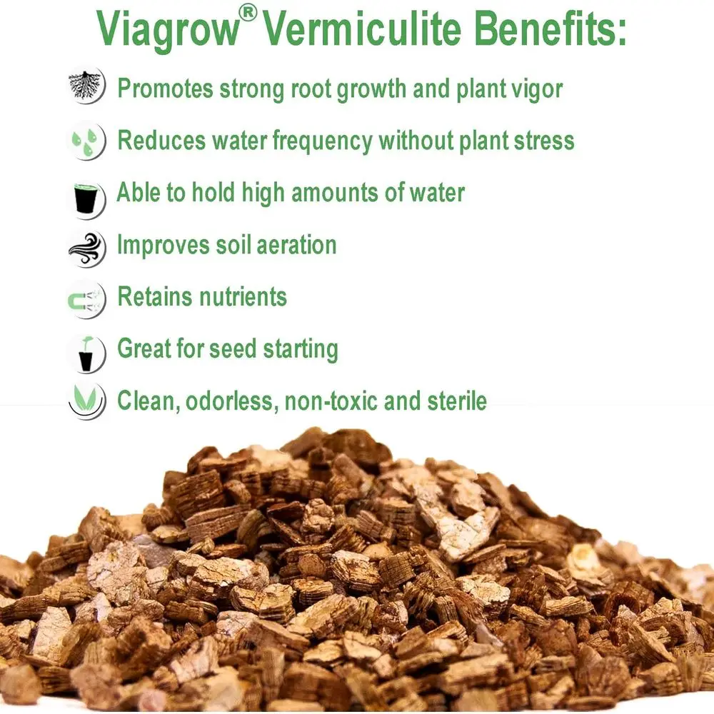 16 qt. (0.5 cu. t.) Coarse and Chunky Grade Vermiculite Soil Amendment (1-Pack)