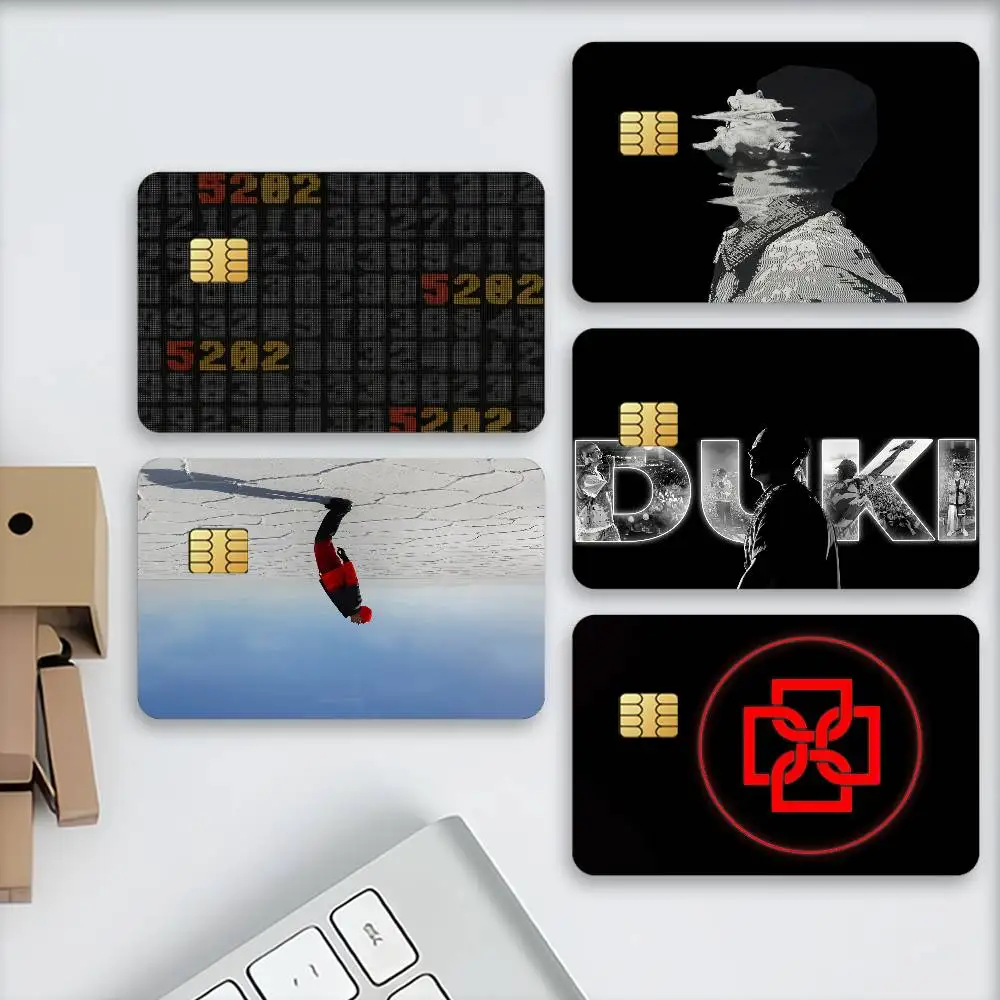 Pegatinas decorativas para tarjetas de crédito del cantante de rap Duki 5202, adecuadas para tarjetas bancarias, regalo antiarañazos para transporte público