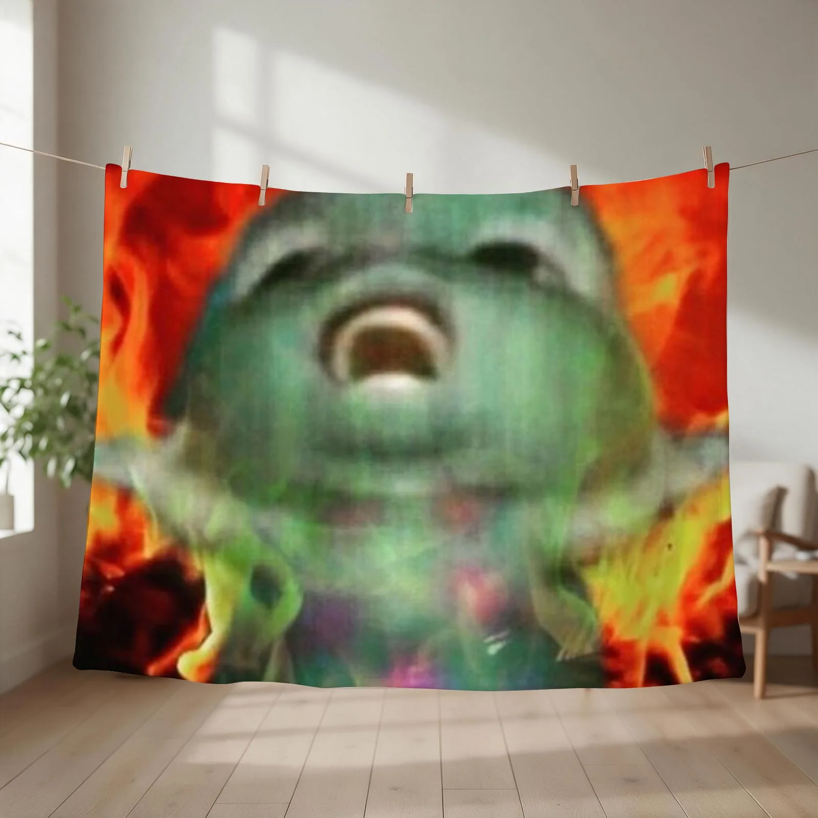 bibble meme Throw Blanket couch cozy soft plush fuzzy picnic outdoor blanket