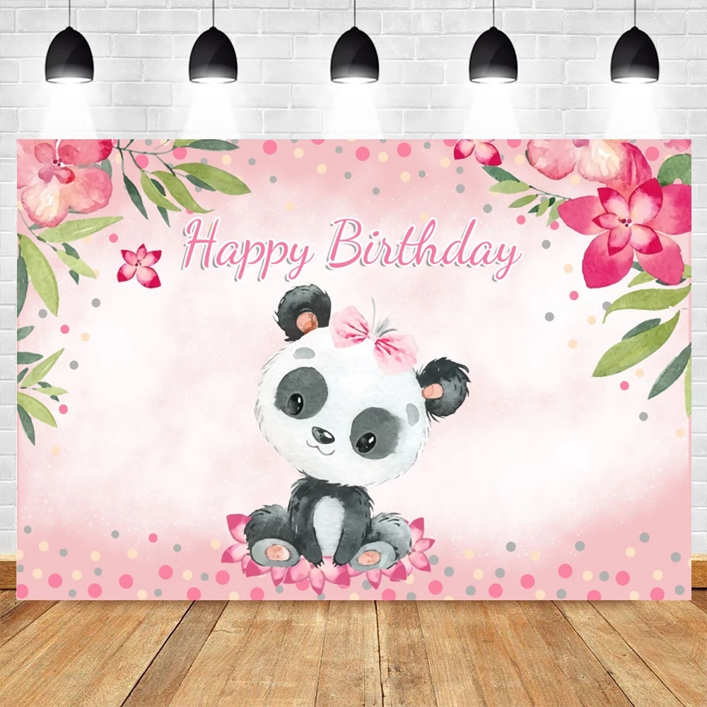 แพนด้าไม้ไผ่ทารกแรกเกิดวันเกิดฉากหลังสำหรับถ่ายภาพเด็กอาบน้ำเด็ก Portrait การถ่ายภาพพื้นหลังภาพพื้นหลังสตูดิโอ Props