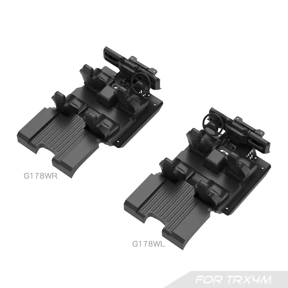 1/18 Interior 3d Printing Seats/center Console/fender For for traxxas Trx4-m Defender Trx4m Rc Crawler Car Upgrade Accessories