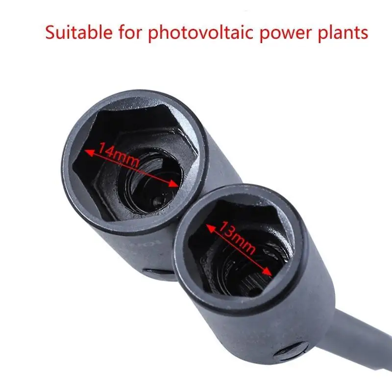 652F 25° Socket Universal Socket for Extra Long Socket Installation Tool Square End Chrome Vanadium Steel for Industr