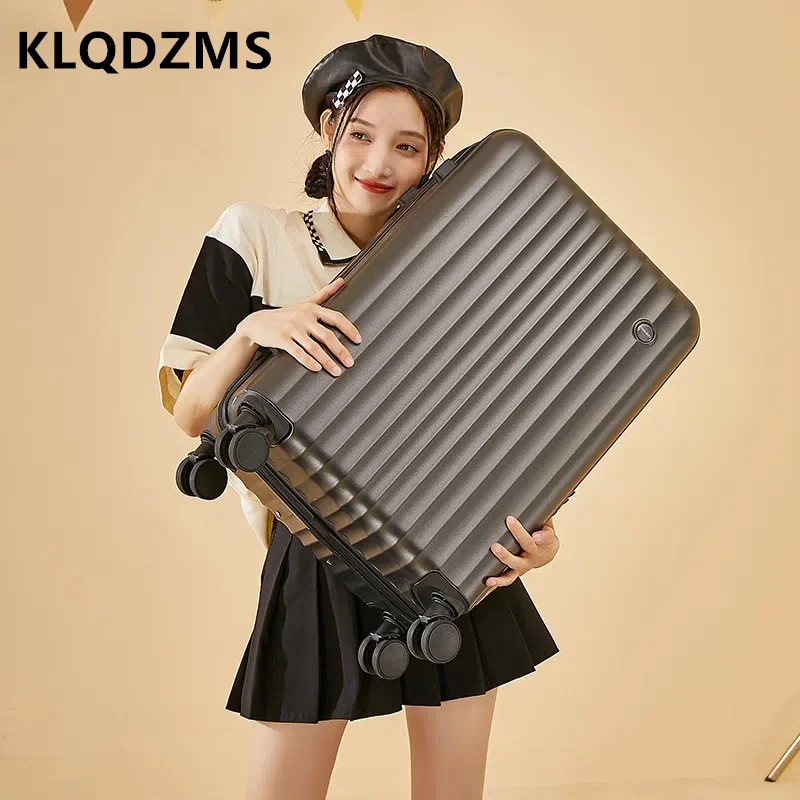 KLQDZMS-maleta nueva de 20 "22" 24 "26 pulgadas, caja de embarque para mujer, cubierta de carrito para hombre, caja de contraseña resistente y duradera, equipaje rodante