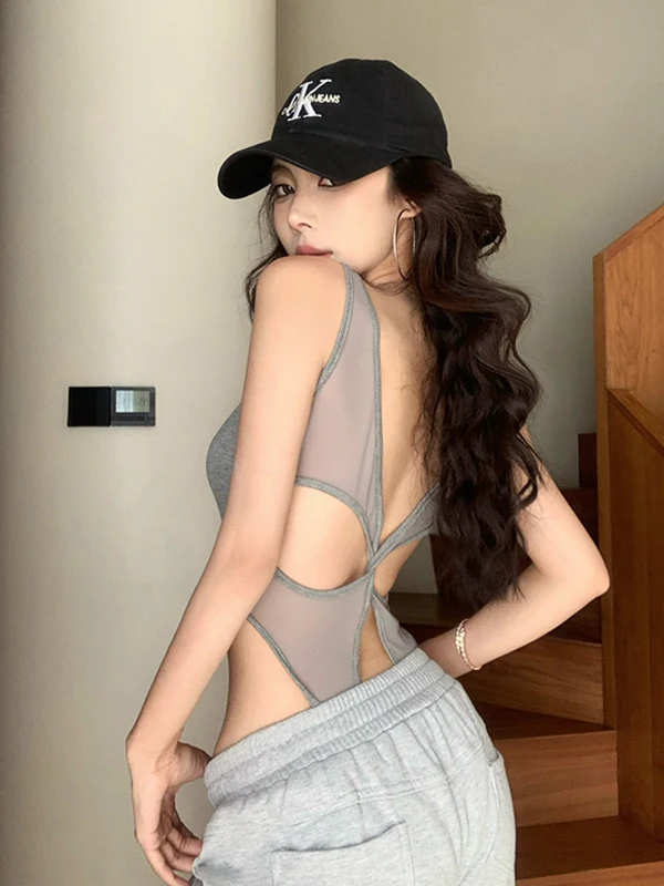 Sexy scava fuori Bal Crop Top da donna Street Sle Slim Fit Canotta Abbigliamento interno Abbigliamento esterno Estate Bella Ba