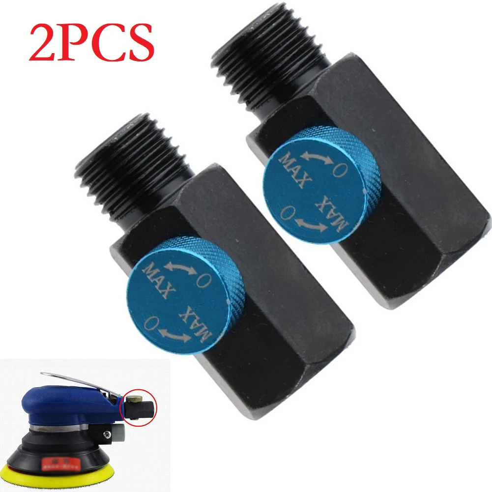 2pcs 1/4inch NPT Air Flow Regulator Steel Control Tool Compressed Air Pressure Valve Tool Air Adjustment