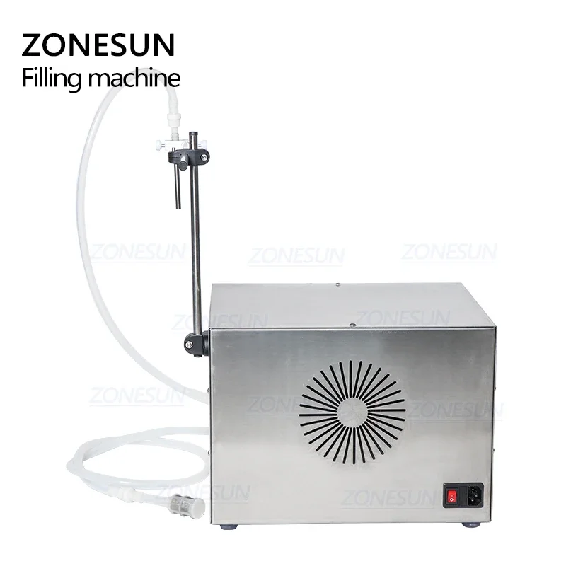 ZONESUN Liquid Filling Machine CNC Semi-auto Peristaltic Pump Bottle Vial Filler Perfume Essential Cosmetics Production ZS-YT80