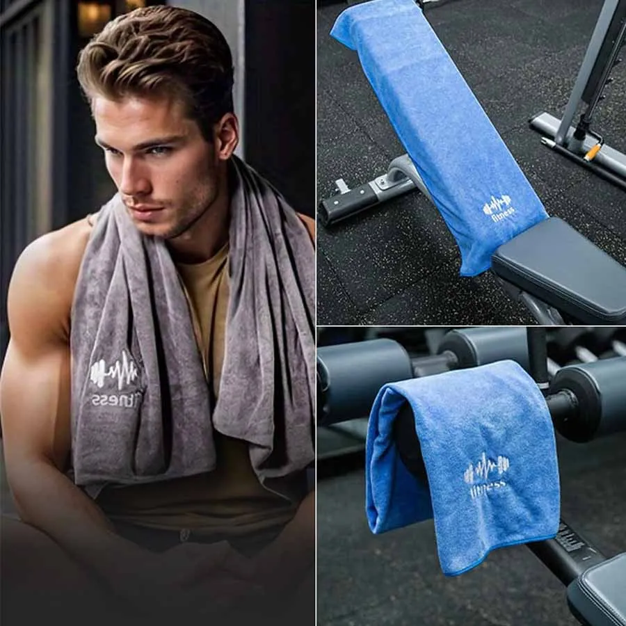 1-teiliges Fitness-Handtuch, Unisex-Sporthandtuch aus Mikrofaser, superweiches und schnell trocknendes Handtuch, geeignet für Tennis, Yoga, Radfahren, Schwimmen – Detail 6