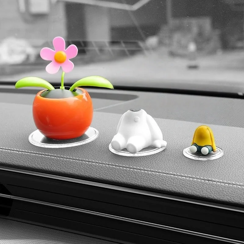 2 قطعة السيارات سيليكون الداخلية لوحة القيادة الهاتف المضادة للانزلاق تخزين منصات سيارة سجادة ضد الإنزلاق DIY بها بنفسك حامل الديكور الوسادة #5