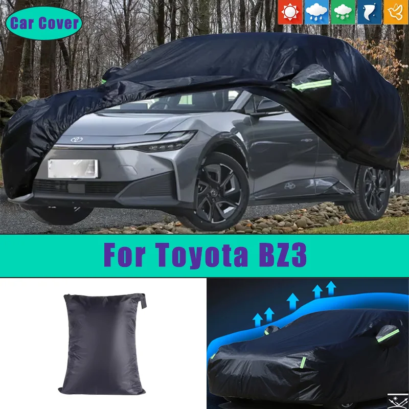 

Car Full Outer Covers Outdoor Waterproof Dustproof Sun Rain Snow Protection Exterior Car Accessories For Toyota BZ3