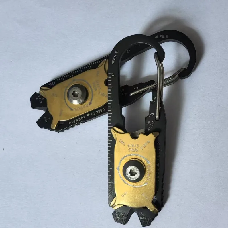 1pcs 20 in 1 Stainless Steel Wrench Screwdriver EDC Outdoor Portable Creative Roulette Multifunctional Combination Small Tool