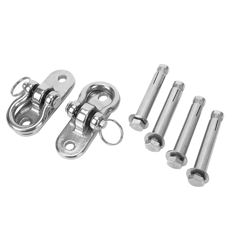 ABRE-Stainless Steel 304 Heavy Duty Swing Hangers Swing Sets 250Kg Capacity For Swing And Yoga Hammock Chair Sandbag