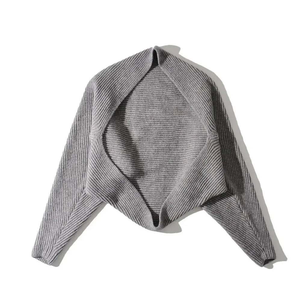 

Women's Hong Kong Style Chic Knitted Cardigan Elegant High Waist Casual Shawl Sweater Fashionable All-match New One-piece