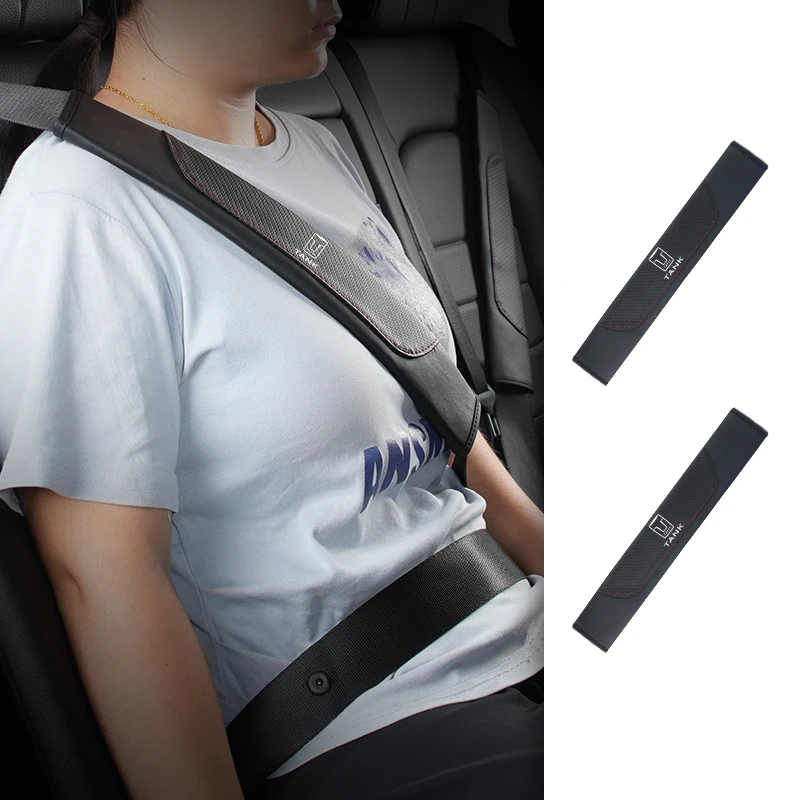 

Car Seat Belt Cover Shoulder Protector Strap Safety Belt Accessories For Great Wall GWM Tank 300 City 300 Border 400 500 700 800