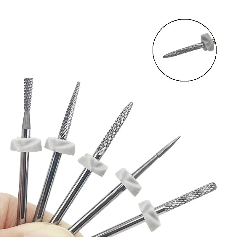 1 قطعة إهاب بت جل مزيل مثقاب الخشب مسمار نظيفة متوسطة حصى كربيد للكهرباء مسمار التدريبات مخروطي مانيكير أدوات التنغستن #4