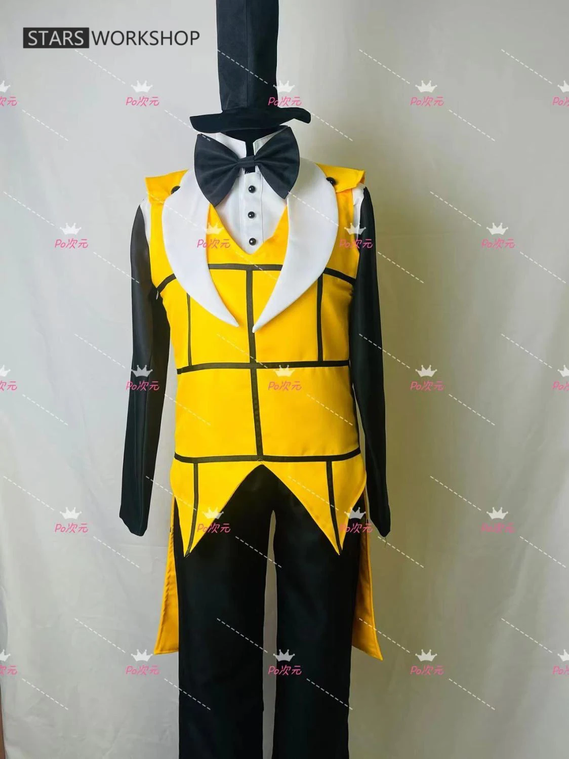 

Anime Gravity Falls Bill Cipher Cosplay Costume Mystery Attack Bill And Will Costume Halloween Carnival Party Suit