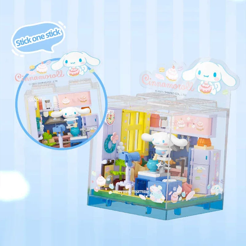 Hello Kitty Kuromi Bakery Building Blocks Sanrio Dessert House