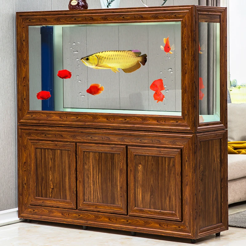 Fish Tank Living Room Screen Bottom Filter Large Dragon Fish Tank Home Partition 1