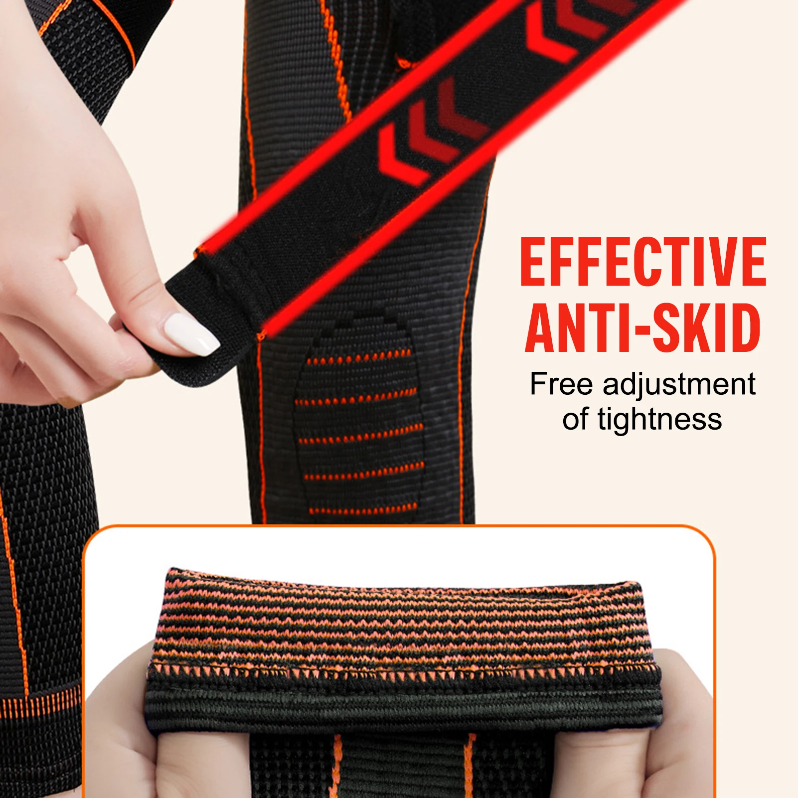 Genouillères thermiques élastiques pour l'hiver, genouillères chaudes pour les articulations arthritiques, les instituts oto