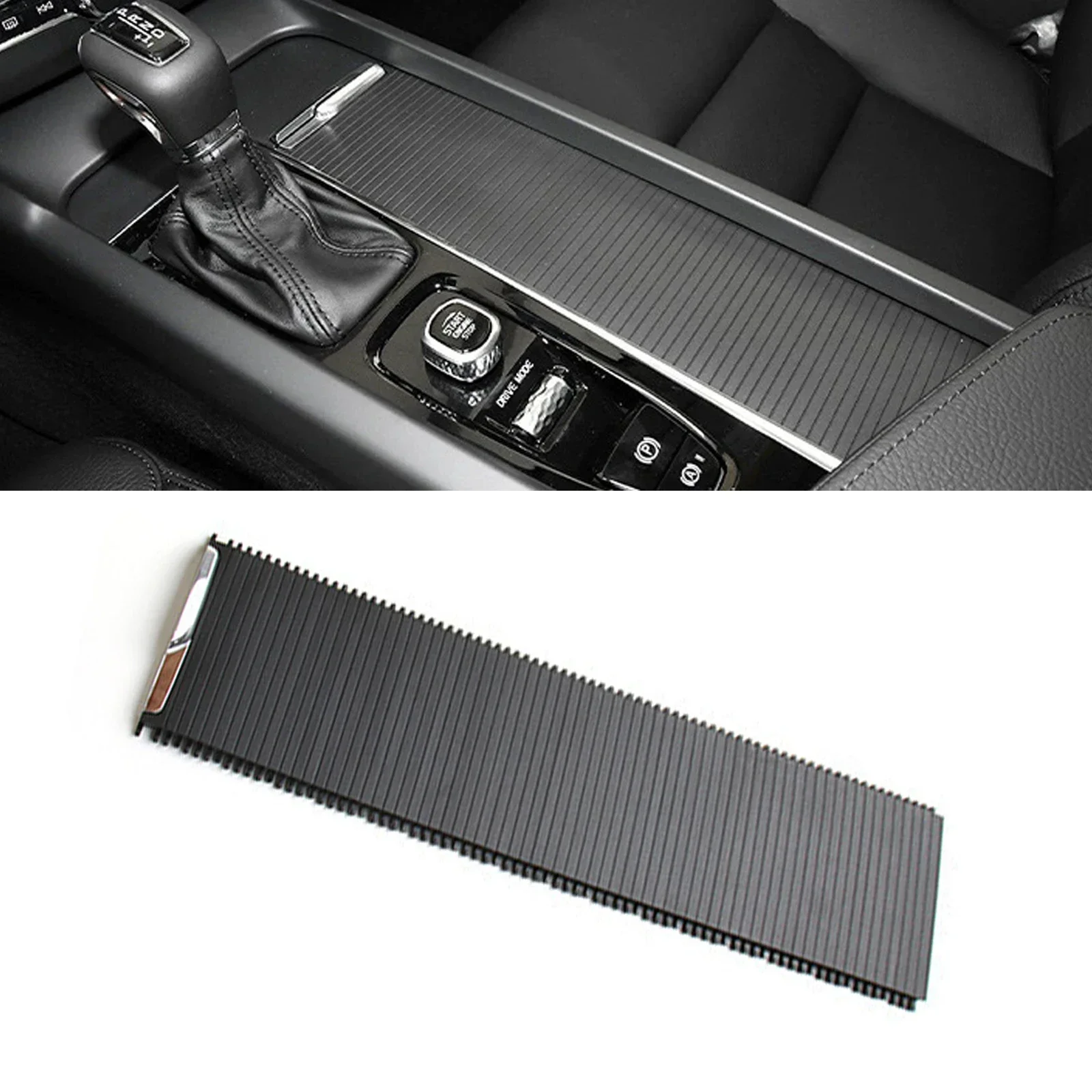 

For Volvo For XC60 For MK2 Car Center Trim Cover Blind LHD Console 31469624 31469620 Black Storage Box Cover Accessories