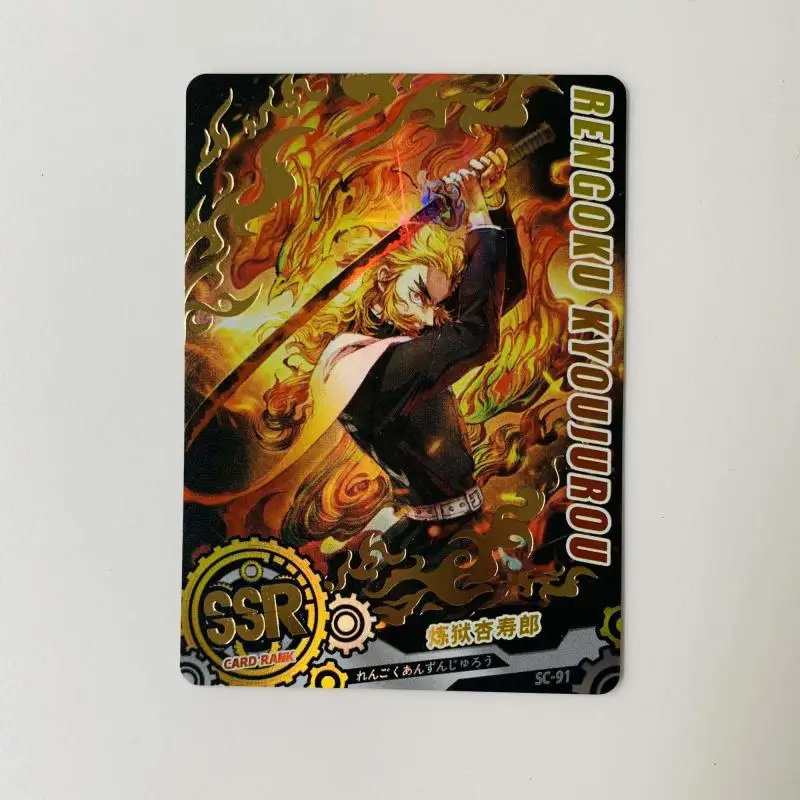 Anime Card of The Gods Roronoa Zoro Rengoku Kyoujurou Ssr Card Rare Cards Children\'s Toys Boys Surprise Birthday Gifts