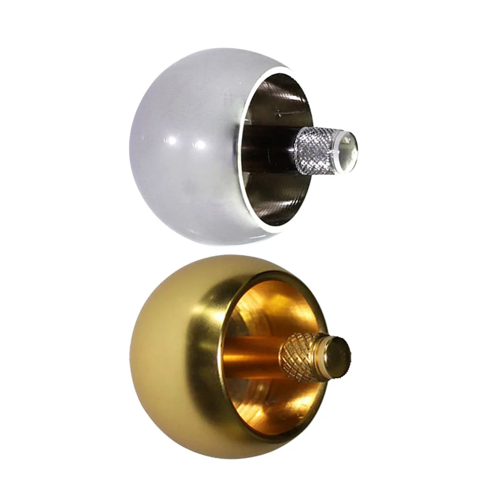 

2 Pcs Balance Mushroom Head Snail Child Kids Toys Rotating Gyro Disk Metal Gyros
