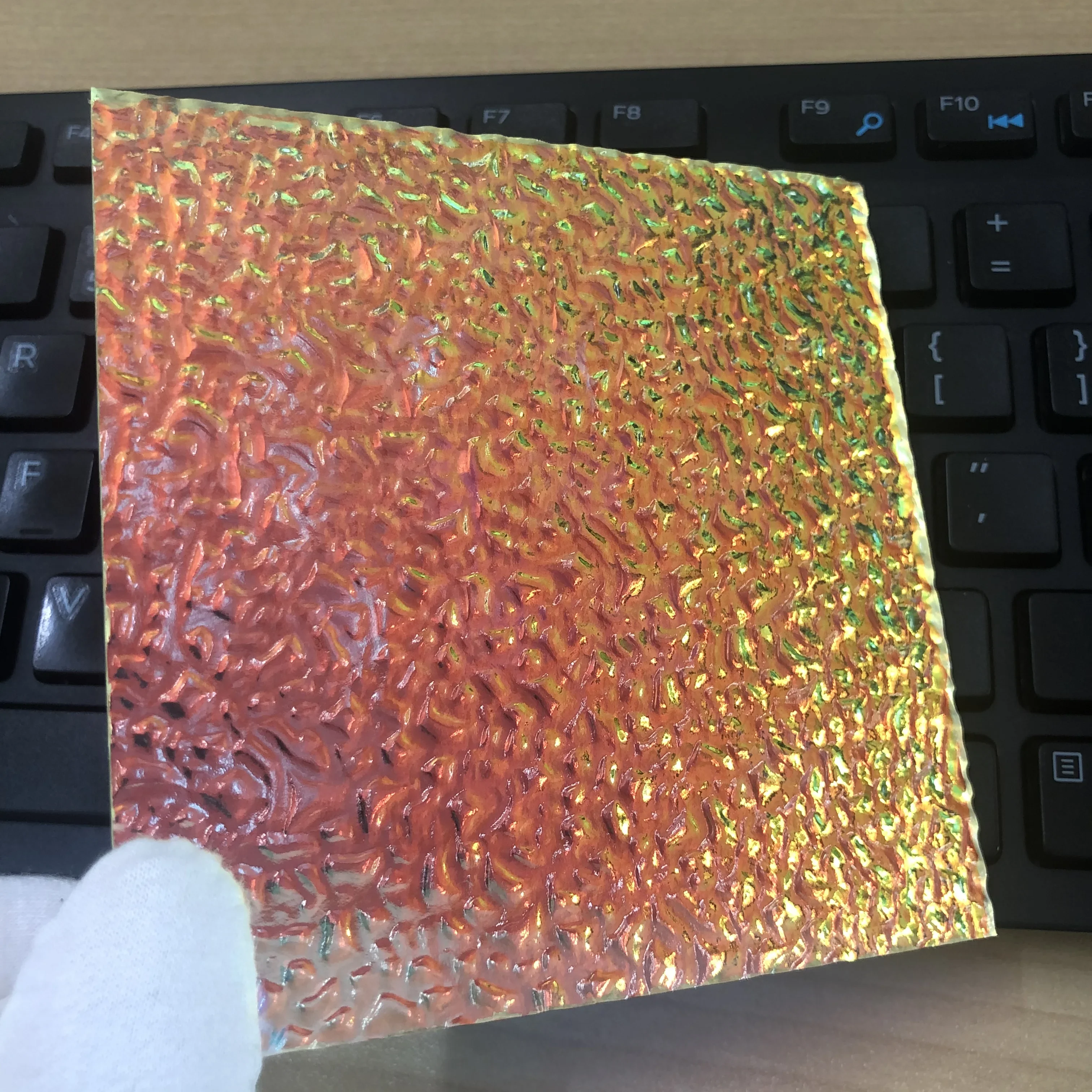 Iridescent Rainbow PMMA Acrylic Panel, 6 Color Choices, for Ornaments & Handcraft Creation Projects