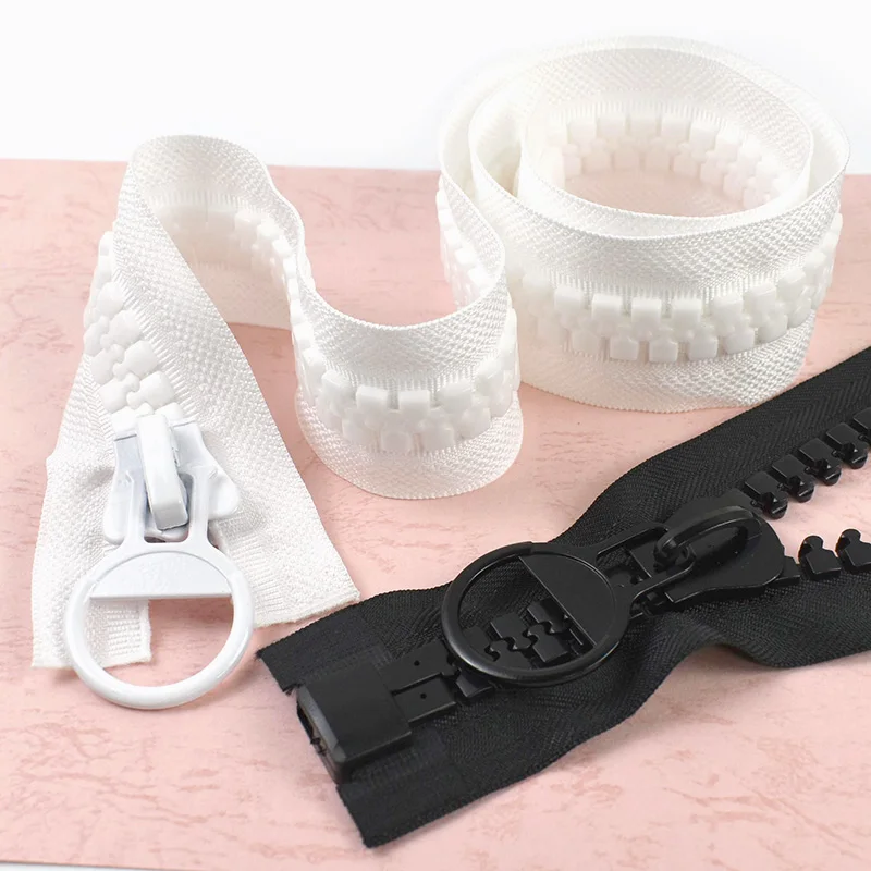 

Meetee 20# Extra Large Resin Zippers 60-800cm Open-End Zips Tent Clothes Jacket Closure Zipper Repair Kit DIY Sewing Accessories