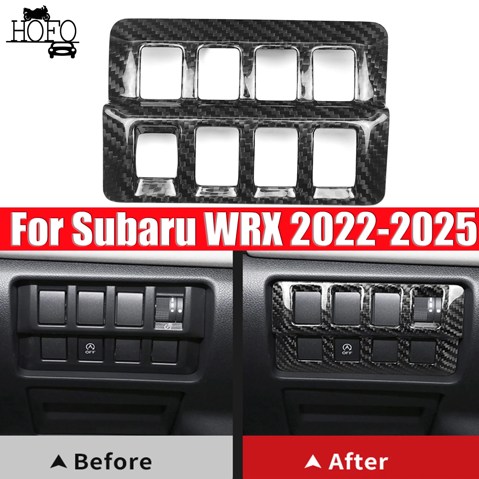 

For Subaru WRX 2022-2025 Headlight Switch Panel Cover Trim