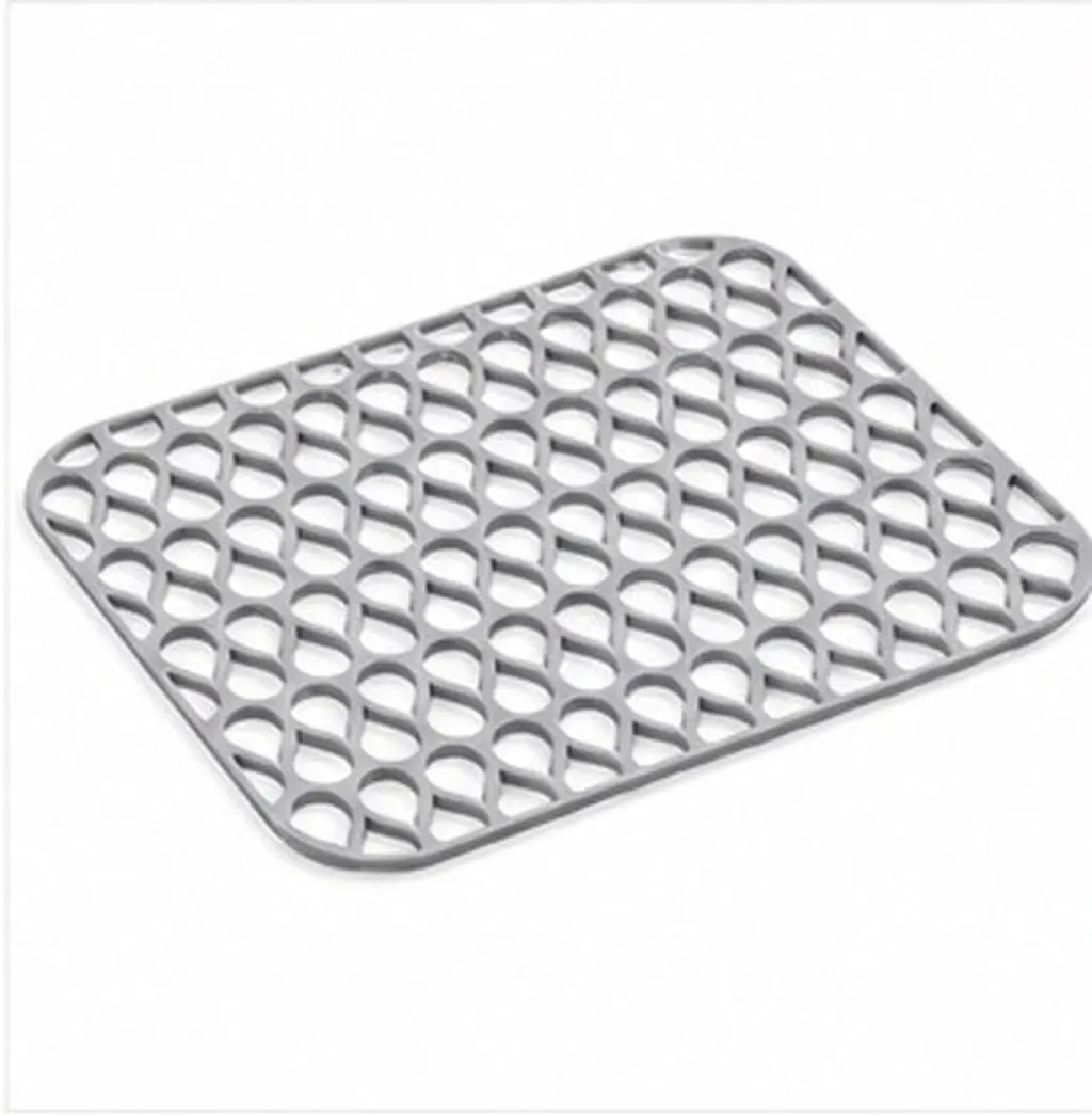 Silicone Sink Protector Mat – Dish Drying Rack, Heat Resistant to 500°F, Dishwasher Safe, Non-Slip Countertop Drain Mat