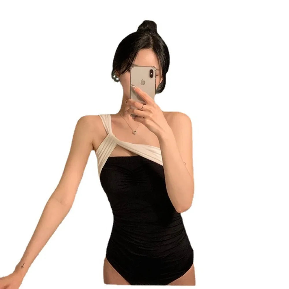 Bareback บิกินี่ผู้หญิง Pure Desire สไตล์เซ็กซี่ One-piece Body ครอบคลุม Slimming Beach ชุดว่ายน้ํา