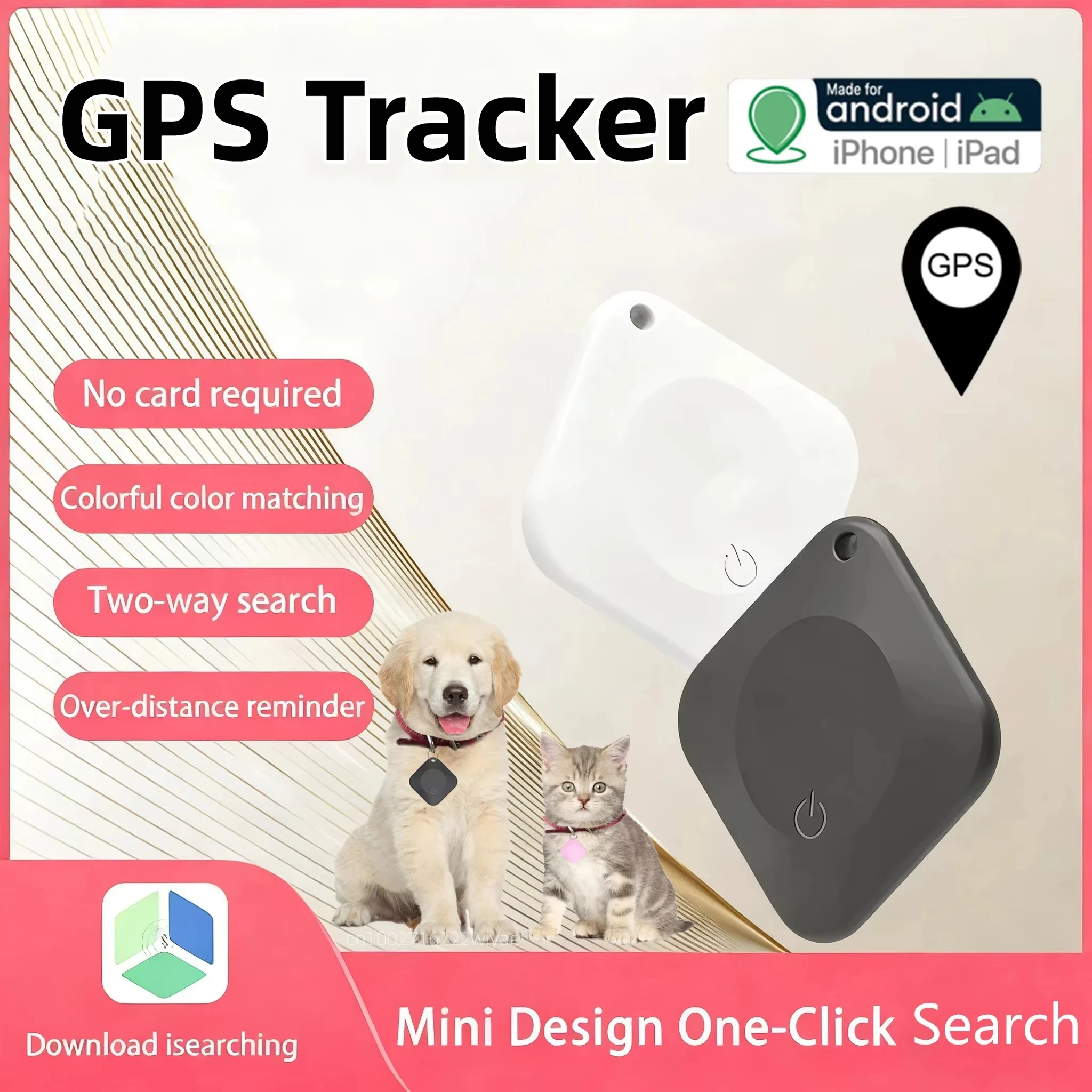 

GPS Tracker Bluetooth 5.0 Anti-Lost GPS Mini Device Pet Kids Bag Wallet Tracking Smart Finder Locator For IOS Android