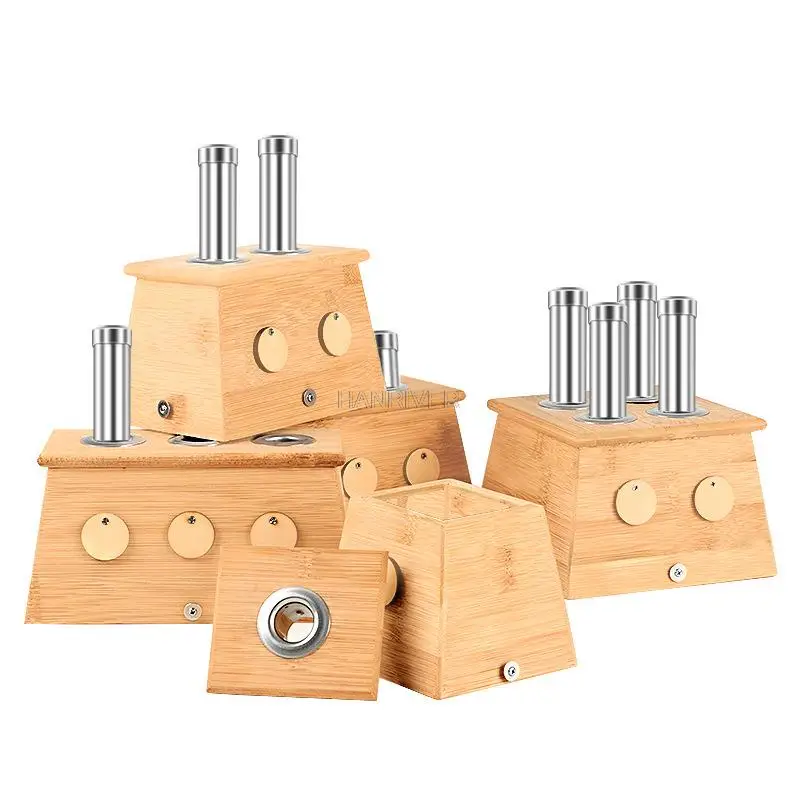 Moxibustion Therapy Box Bamboo Moxa Burner Box Relaxation Roller Stick For Smokeless Roll Stick Acupoint Massage Body Massager