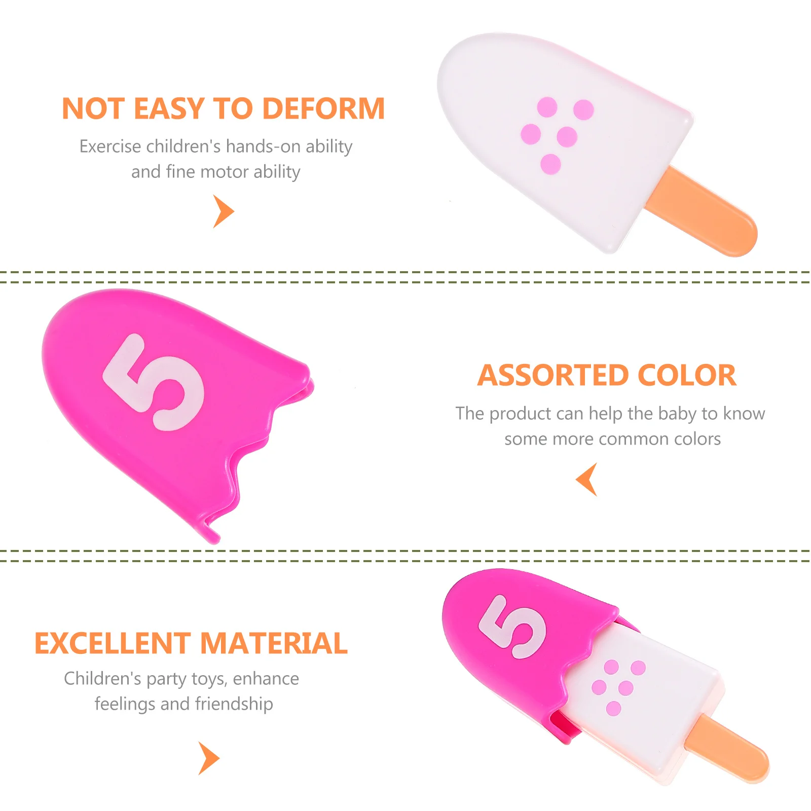 ชุดเกมดิจิทัลไอศกรีม 1 ชุด สำหรับเด็ก ฝึกการจดจำตัวเลข เสริมสร้างการเรียนรู้ ของเล่นเสริมพัฒนาการ สีสันสดใส ฝึกคณิตศาสตร์