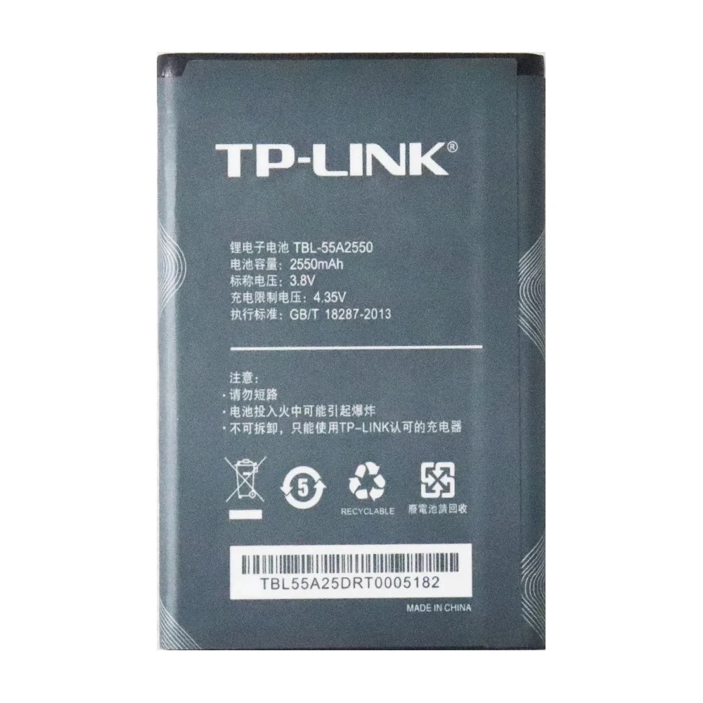 New Original TBL-55A2550 2550mAh Battery For TP-LINK M7350 TL-TR961 2500L WIFI Replacement High Quality Batteries