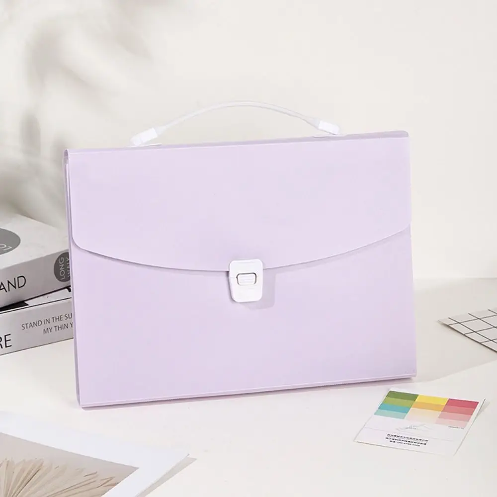 12-Layer A4 File Folder Multi-layer Expanding Large Capacity Test Paper Storage Bag Waterproof Accordian Organizer