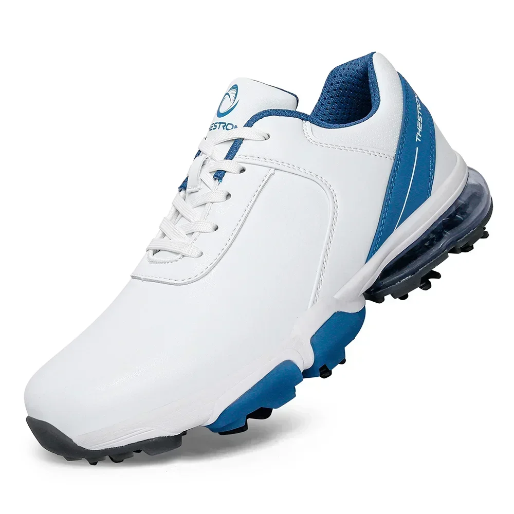 Men Spikes Golf Shoes Luxury Golf Wears for Men Golfers Footwears Anti Slip Walking Sneakers