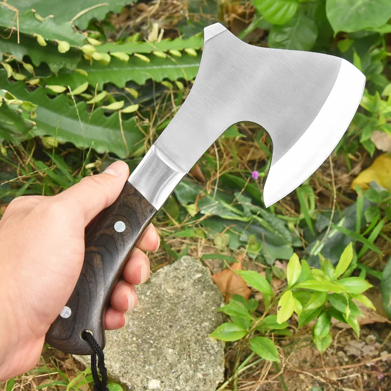 Axe outdoor fire axe multifunctional hand axe car tool life-saving camping mountain chopping wood woodworking axe