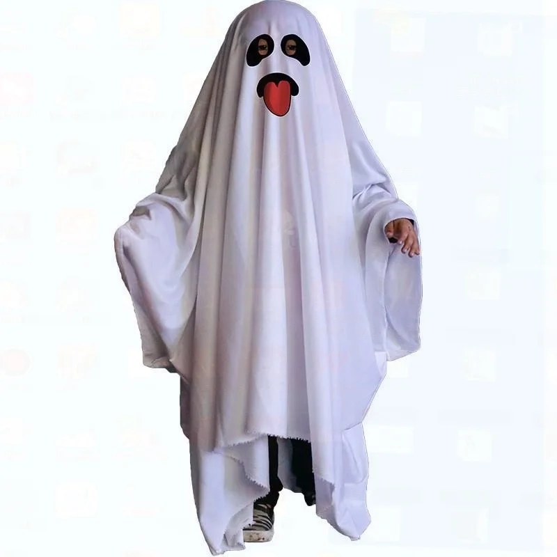 

loween Ghost Costume Cute Ghost Props Par Supplies Death God Cosplay Clothing Polyester Material Traditional Chinese Opera