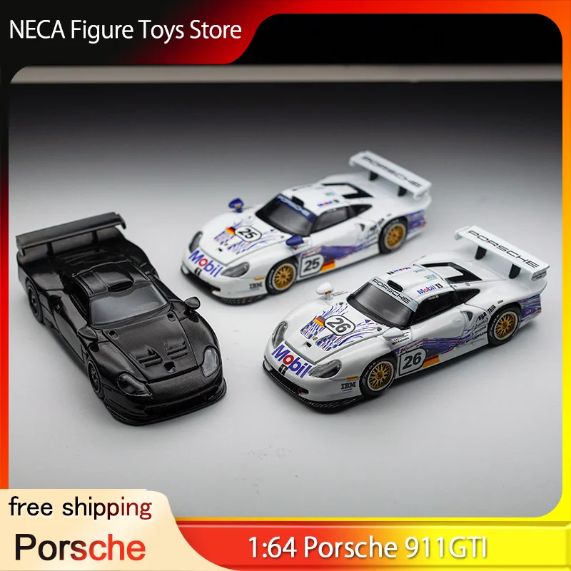 transcend-tsd-1-64-scale-porsche-911-gti-24h-le-mans-alloy-diecast-car-model-openable-hood-removable-carbon-fiber-for-collectors