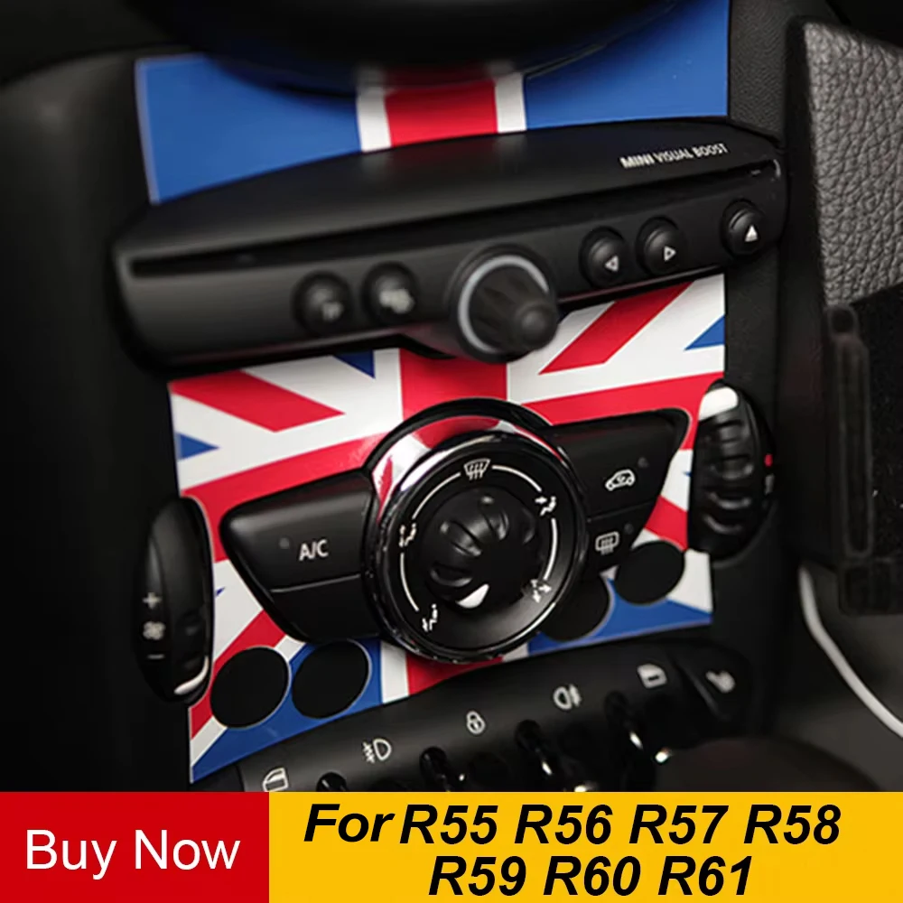 For MINI COOPER JCW R55 R56 R57 R58 R59 R60 R61 Countryman Car Internal Control Panel Adhesive Sticker PVC Decals Accessories