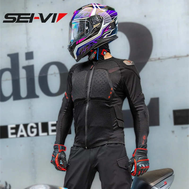 

Motorcycle Armor Protector Man Breathable Fall Prevention Chest Protection Elbow Night Reflection Motorcycle Armor Riding Gear